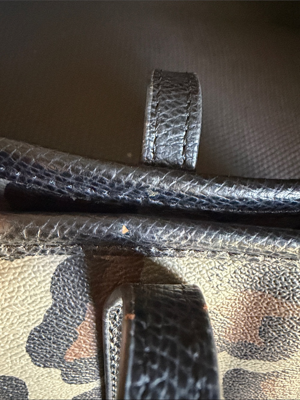 Coach Leopard Print Tote and Wallet Set - Brown/Black/Gray - Picture 8 of 15